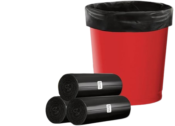 Black Garbage Bags | Large, Medium, Small, XL, XXL | Leakproof & Durable