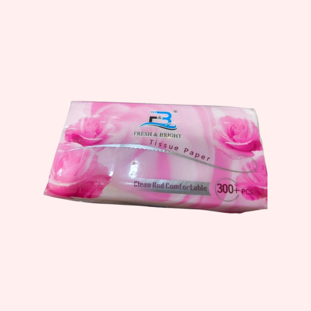 Fresh & Bright Tissue Paper Refill – Soft, Hygienic & Long-Lasting (300+ Sheets)