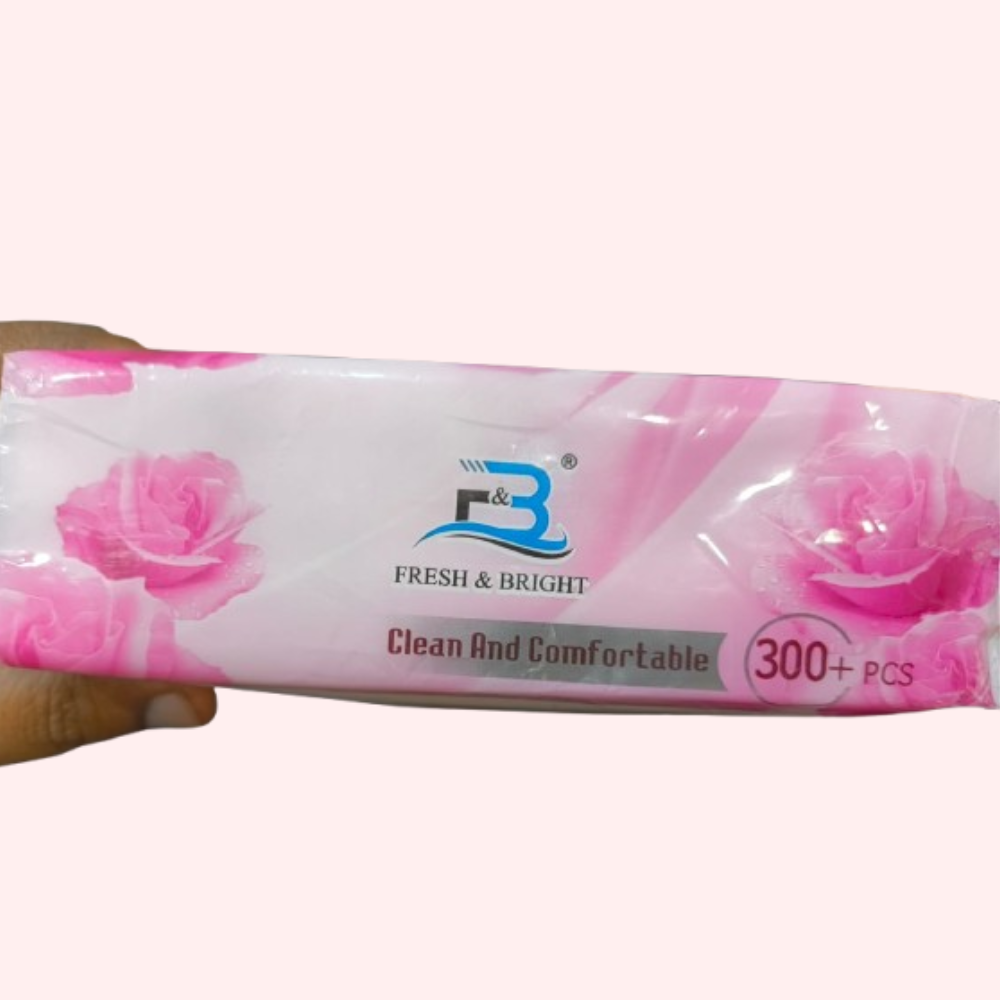 Fresh & Bright Tissue Paper Refill – Soft, Hygienic & Long-Lasting (300+ Sheets)