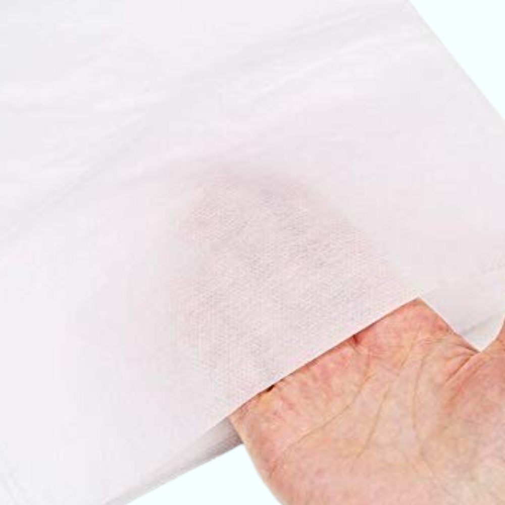 Non-Woven 25 GSM Disposable Bedsheets – Thin White (80×180 cm) – Pack of 50 | Ideal for Hospitals, Hotels, Spas, Salons & Travel