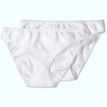 Disposable Spunlace Panty – 60 GSM | Free Size (XXL) | White &amp; Black | Ideal for Spa, Salon, Hospital, Travel Use