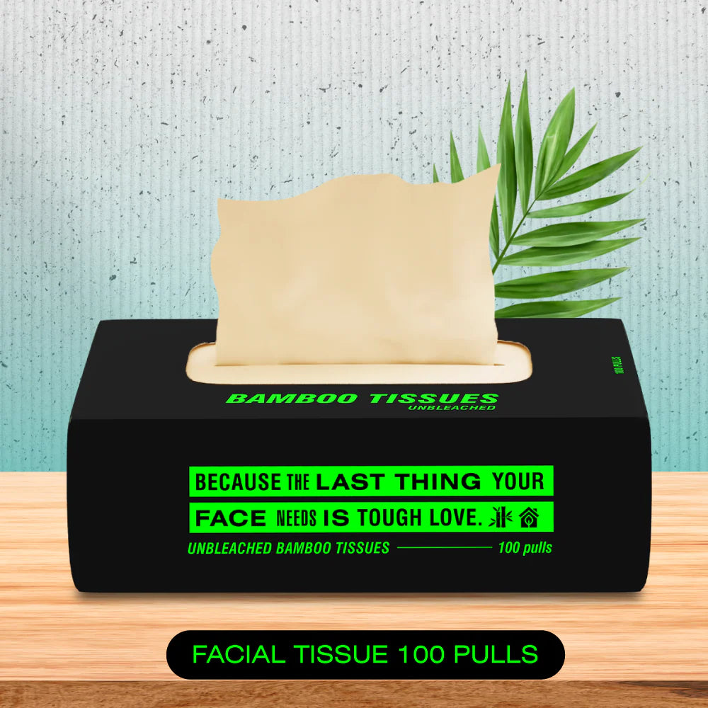 BECO BAMBOO FACIAL TISSUES 2PLY BOX 100 PULLS FG | Pack of 1
