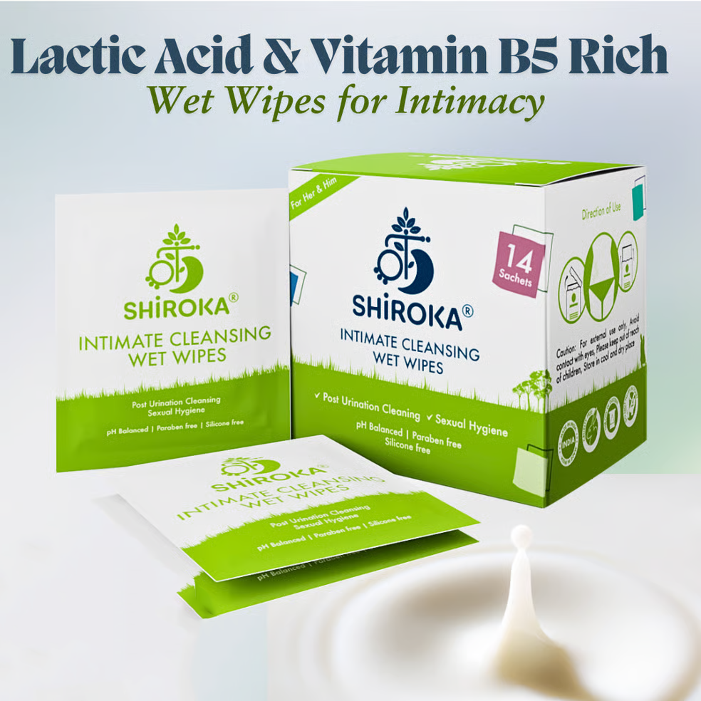 Intimate Cleansing Wet Wipes – For Her & Him | Pack of 14