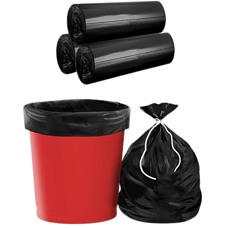 Black Garbage Bags | Large, Medium, Small, XL, XXL | Leakproof & Durable