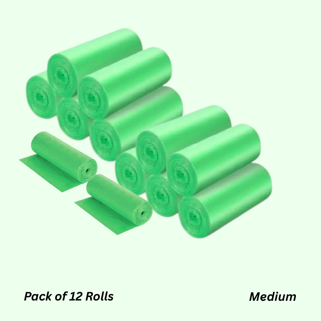 Biodegradable Garbage Bags Green | Small, Medium, Large | Leakproof