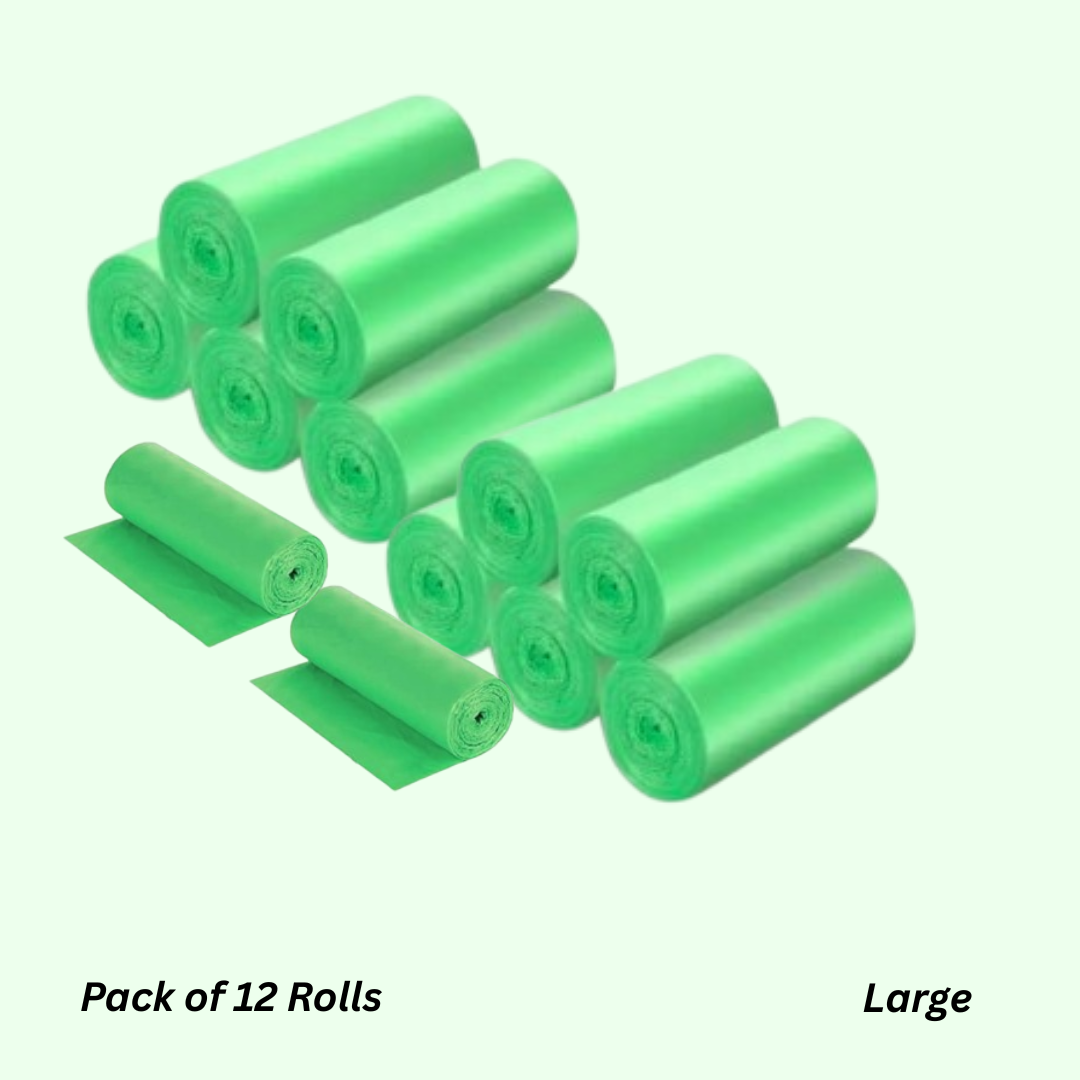 Biodegradable Garbage Bags Green | Small, Medium, Large | Leakproof