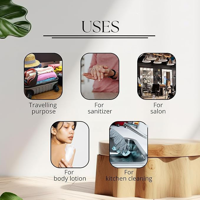 Pet Round Bottle With White Dispenser Pump - 200ml