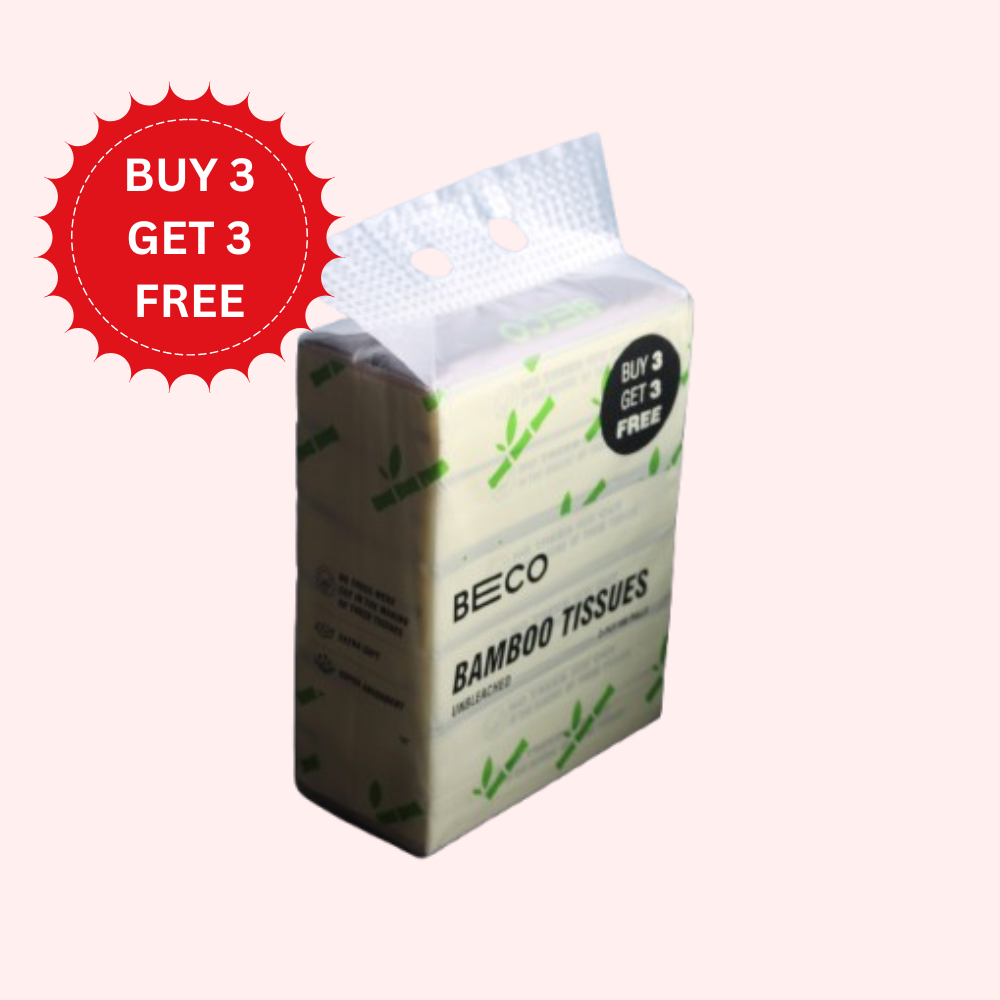 BECO BAMBOO FACIAL TISSUE 100 PULLS Soft Pack 100 pulls