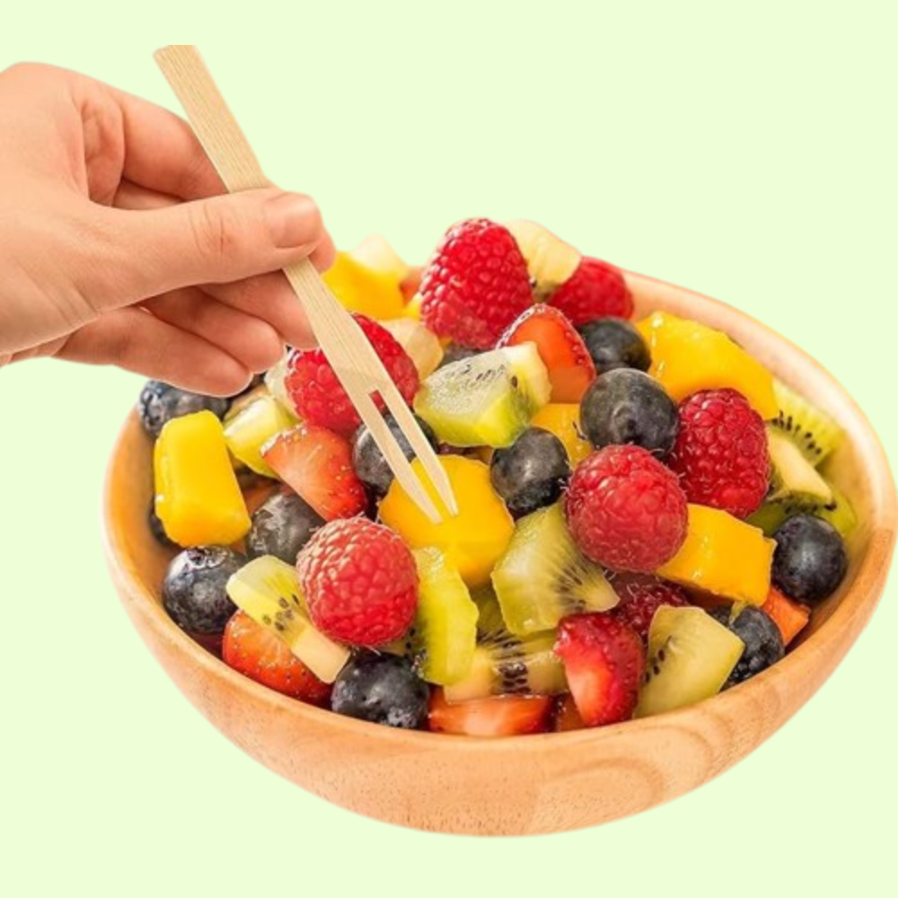 Disposable Wooden Fruit Fork Sets