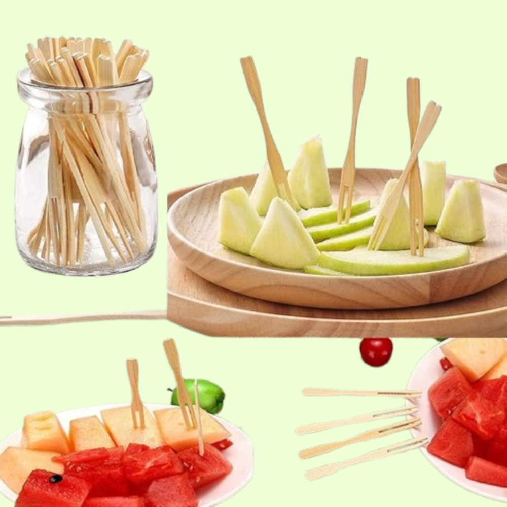Disposable Wooden Fruit Fork Sets