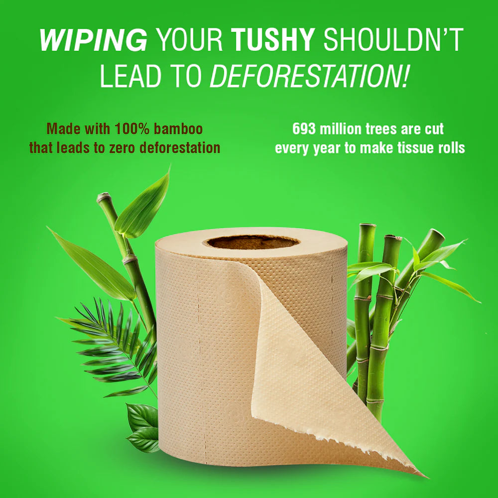 BECO BAMBOO TOILET ROLL 3 PLY | 220 PULLS NK | pack of 6