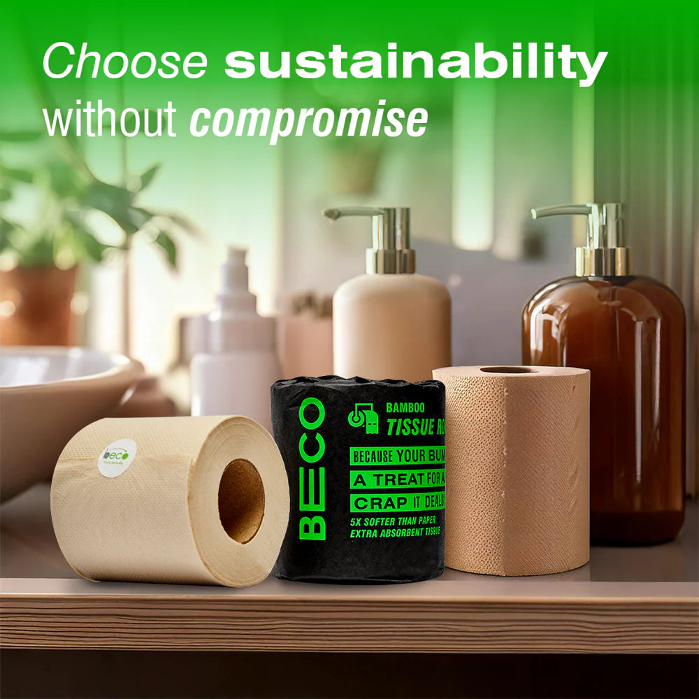 BECO BAMBOO TOILET ROLL 3 PLY | 220 PULLS NK | pack of 6