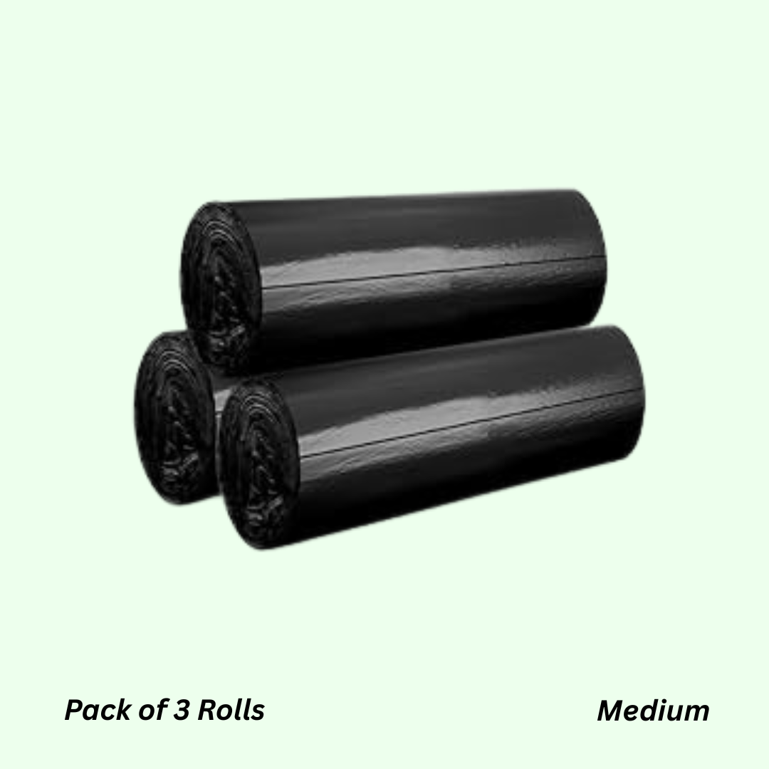 Black Garbage Bags | Large, Medium, Small, XL, XXL | Leakproof & Durable