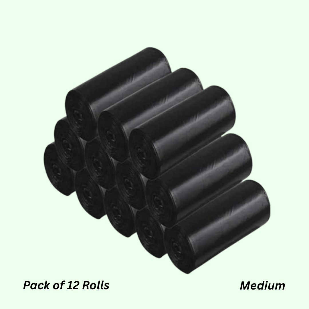 Black Garbage Bags | Large, Medium, Small, XL, XXL | Leakproof & Durable