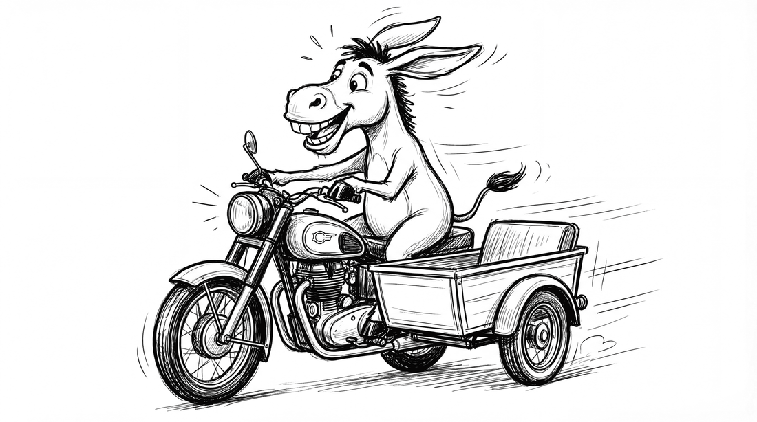 Happy Donkey Sketch Bundle – Instant Download (8 Designs)