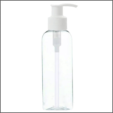 Pet Round Bottle With White Dispenser Pump - 200ml