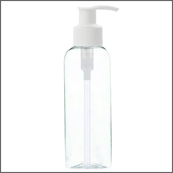 Pet Round Bottle With White Dispenser Pump - 200ml