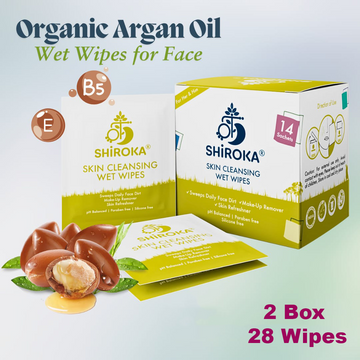 Makeup remover Wet Wipes (Pack of 2 box | 28 Wipes)
