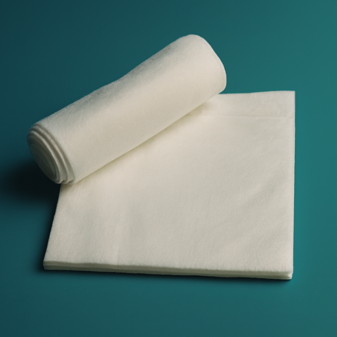 White disposable towel – plain/embossed design, soft and absorbent, ideal for salon, spa, hospital, and household use.