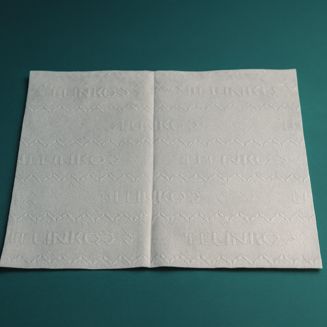 White disposable towel – plain/embossed design, soft and absorbent, ideal for salon, spa, hospital, and household use.